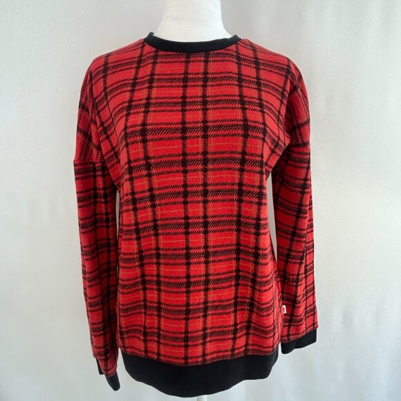 Vans Plaid Streetwear Red, Black & Beige Sweatshirt – Women’s Small S - Picture 2 of 10